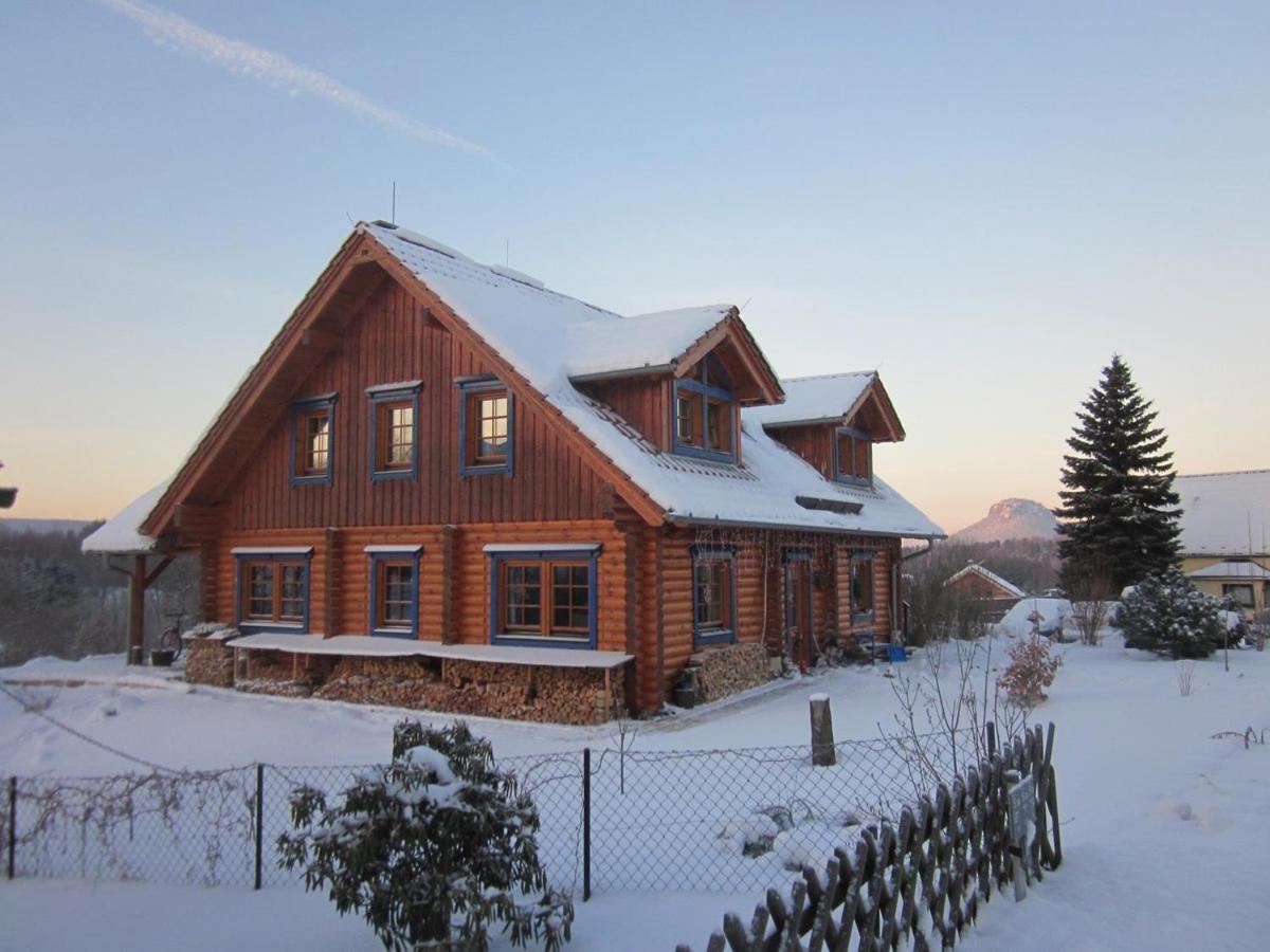 Ferienwohnung Im Blockhaus Rosenkranz Rathmannsdorf Exterior photo